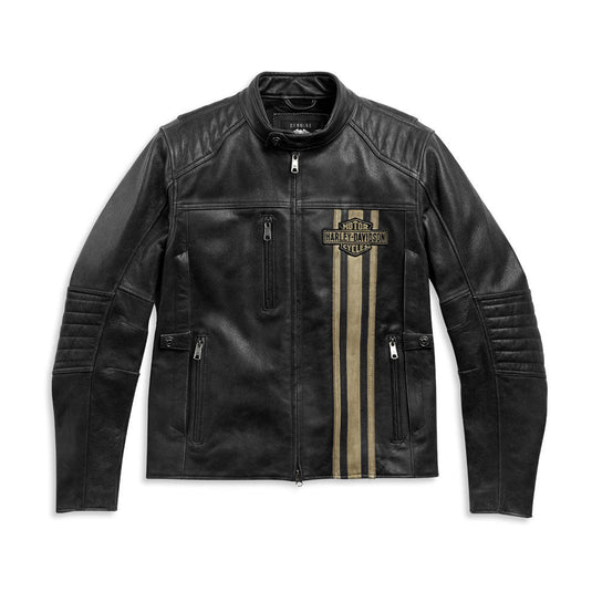 Men's H-D Triple Vent Passing Link II Leather Jacket