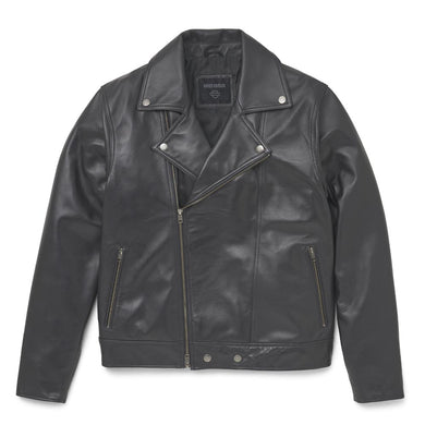 Men's Lisbon Debossed Leather Jacket