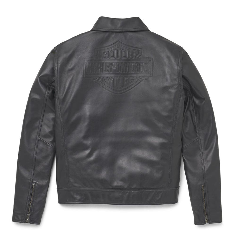 Load image into Gallery viewer, Men&#39;s Lisbon Debossed Leather Jacket
