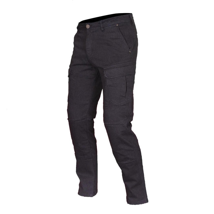 Men's Warren Cargo Motorcycle Jeans - Black