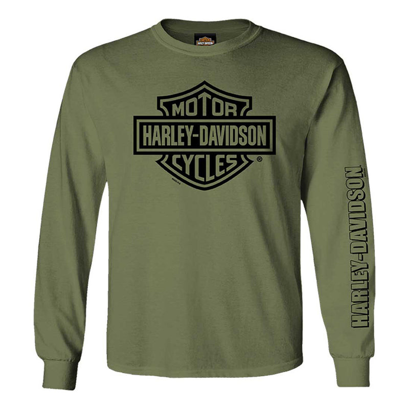 Load image into Gallery viewer, Men&#39;s Bar &amp; Shield Long Sleeved Dealer Tee
