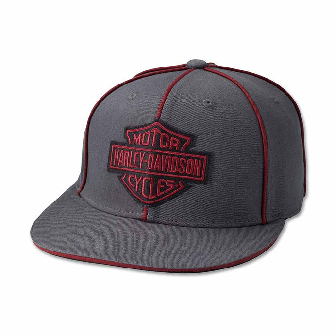 The Harley-Davidson Bar & Shield Fitted Hat - Blackened Pearl