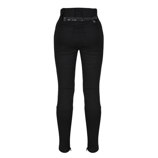 Women's Zip Leggings - Black