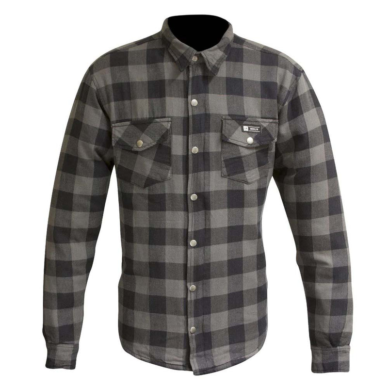 Load image into Gallery viewer, Men&#39;s Axe Checkered Long Sleeve Riding Shirt - Grey
