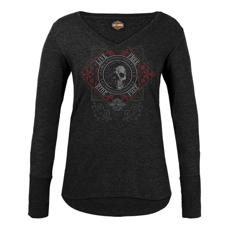 Load image into Gallery viewer, Women&#39;s Bandana Thermal Dealer Tee
