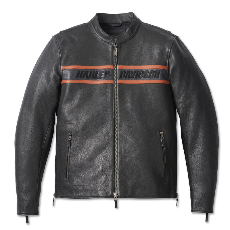 Load image into Gallery viewer, Men&#39;s Victory Lane II Leather Jacket
