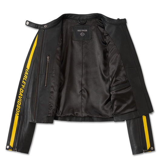 Women's Rose Racer Leather Jacket