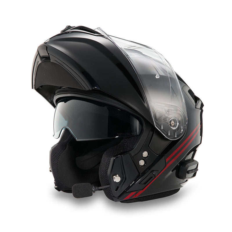 Load image into Gallery viewer, Outrush R N03 Modular Bluetooth Helmet - Gloss Black
