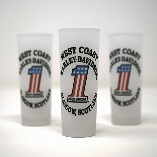 West Coast Tall Frosted Shot Glass