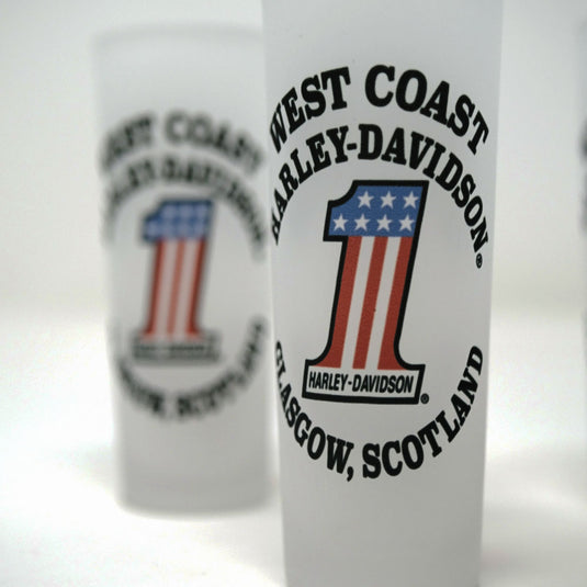 West Coast Tall Frosted Shot Glass