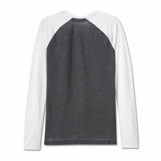 Women's Burnout Raglan Top - Black Beauty