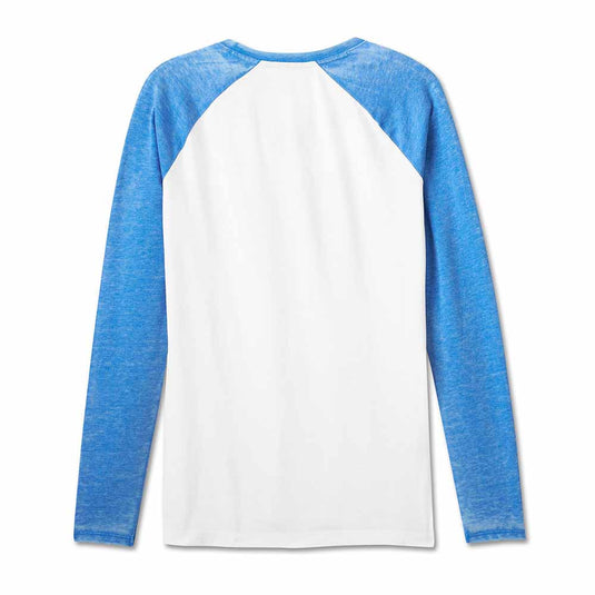 Women's Burnout Raglan Top - Bright White