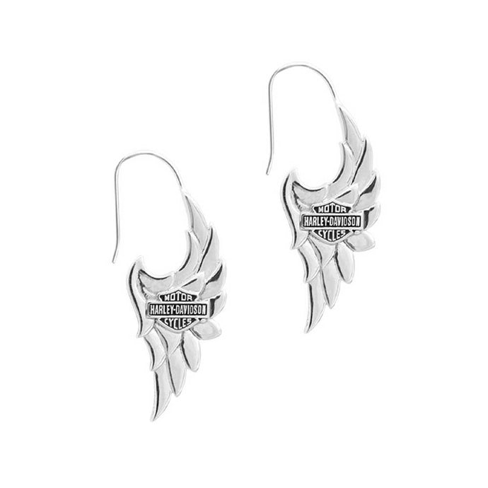 Women's Classic Wing B&S Drop Dangle Earrings