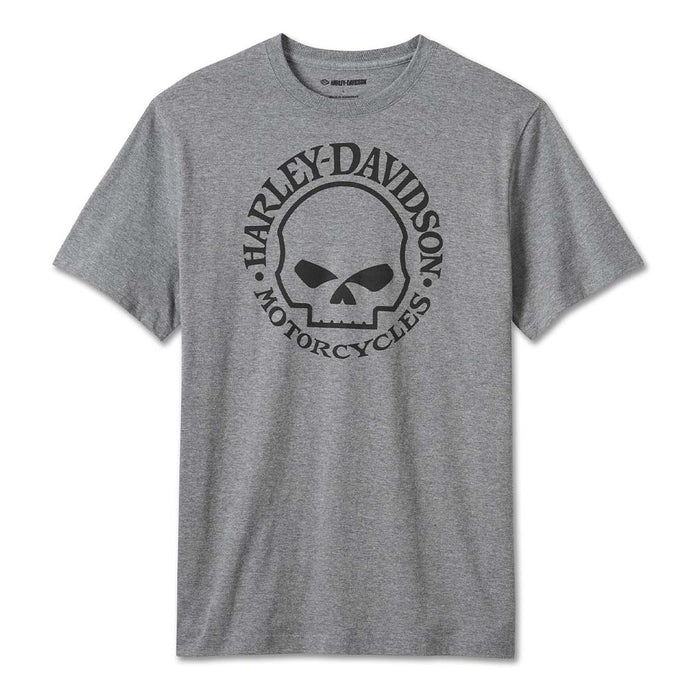 Men's Willie G Skull Tee - Medium Heather Grey