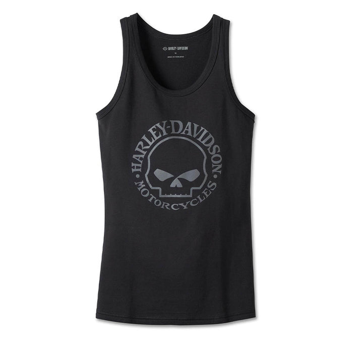 Women's Ultra Classic Skull Tank - Black Beauty