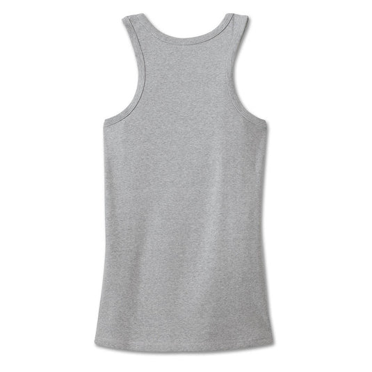 Women's Ultra Classic Skull Tank - Light Grey Heather