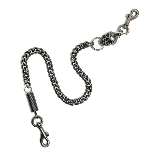 Men's Skull & Spring 24" Wallet Chain