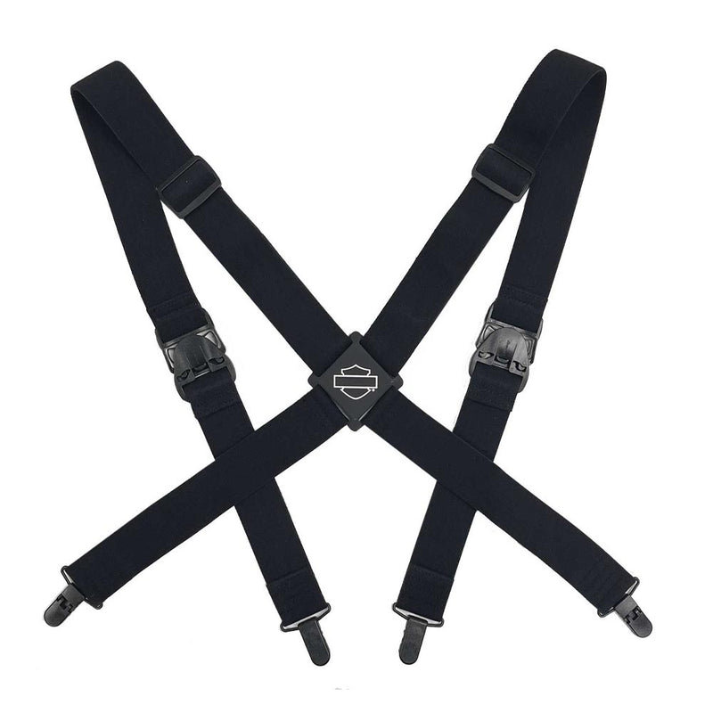 Load image into Gallery viewer, Men&#39;s Bar &amp; Shield Adjustable Elastic Suspenders
