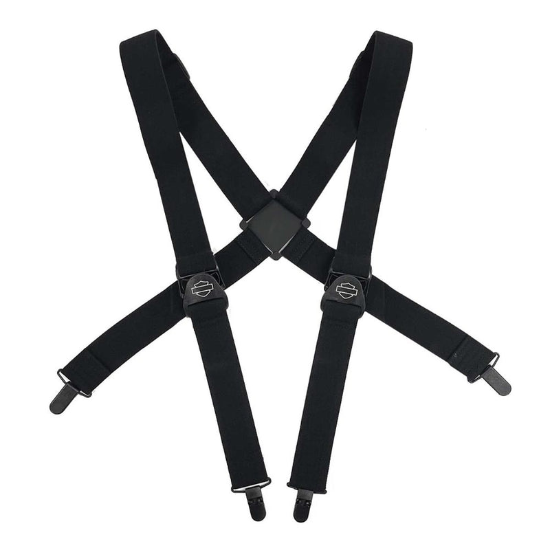 Load image into Gallery viewer, Men&#39;s Bar &amp; Shield Adjustable Elastic Suspenders
