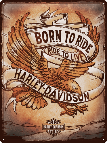 Harley-Davidson Born to Ride Tin Sign