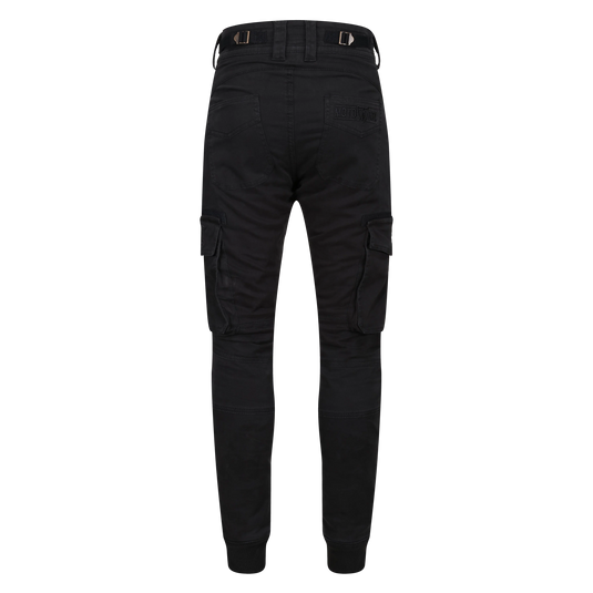 MotoGirl Lara Cargo Black Trousers