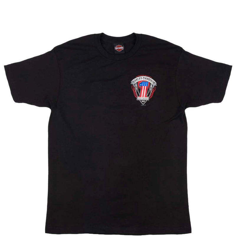 Load image into Gallery viewer, Men&#39;s One Shield Black Dealer Tee
