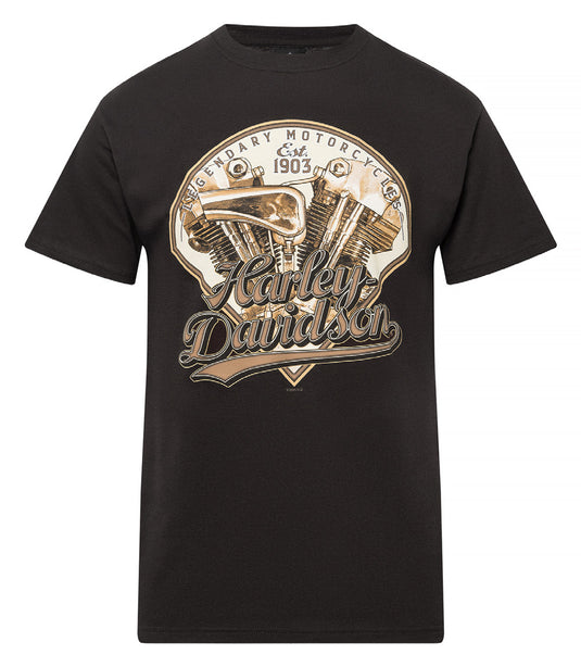 Men's Black Double Header Dealer Tee