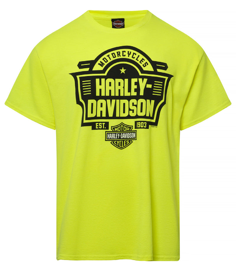 Load image into Gallery viewer, Men&#39;s Neon Yellow Green Shiner Dealer Tee
