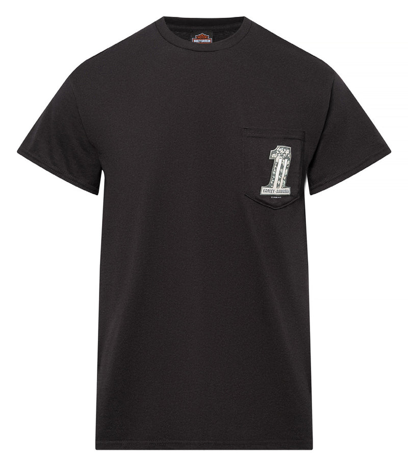 Load image into Gallery viewer, Men&#39;s Black Pocket Loyal Dealer Tee
