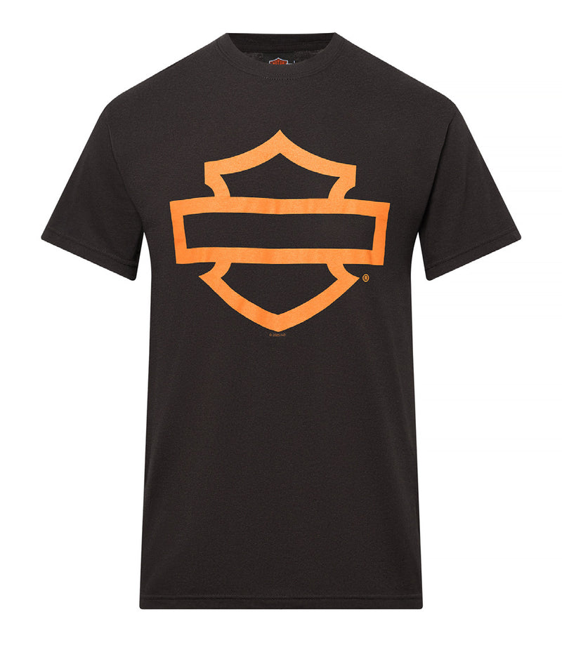 Load image into Gallery viewer, Men&#39;s Black Open Bar &amp; Shield Dealer Tee
