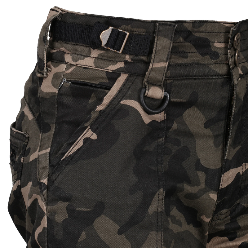 Load image into Gallery viewer, MotoGirl Lara Cargo Camo Trousers
