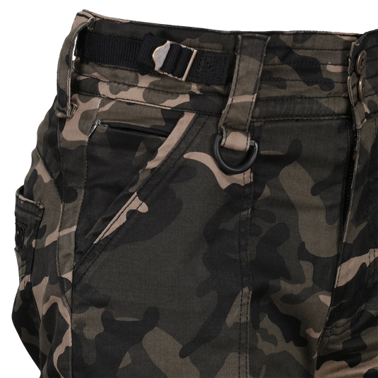 MotoGirl Lara Cargo Camo Trousers