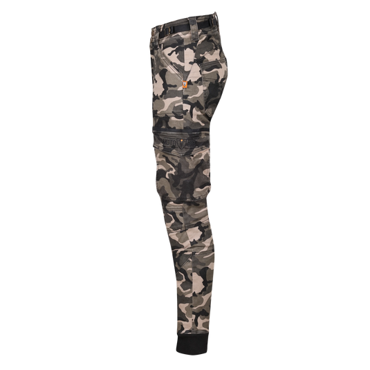 MotoGirl Lara Cargo Camo Trousers