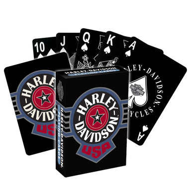 Harley-Davidson Fatboy Logo Plastic Playing Cards