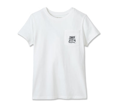 Women's H-D Rosebud Pocket Tee