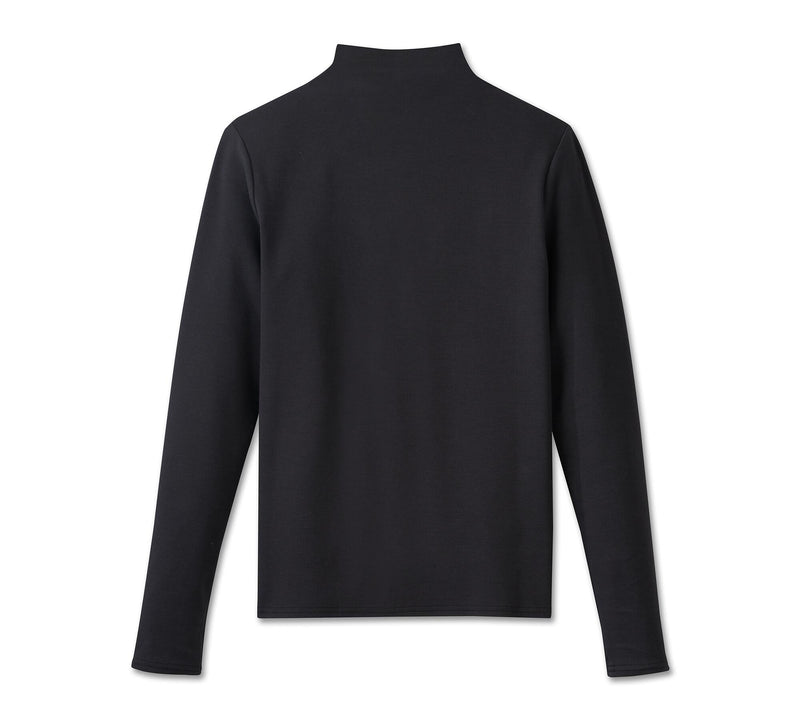 Load image into Gallery viewer, Women&#39;s Superstar Milwaukee Mockneck - Harley Black
