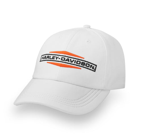 Women's Stacked Bar & Shield Ponytail Cap - Bright White