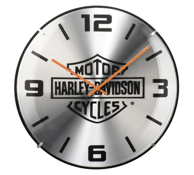 H-D Bar & Shield Dome Clock