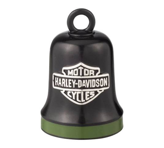 Ride Bell - Black with Green Stripe