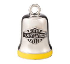 Ride Bell - Silver with Yellow Stripe